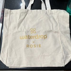 BNWT Waterdrop and Rosie Huntington-Whiteley Canvas Tote and Socks